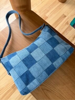 Rare Coachtopia Alter/Ego Slouchy Shoulder Bag Denim Patchwork